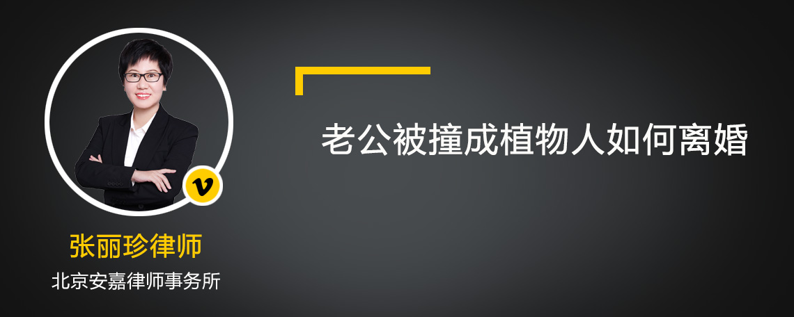 老公被撞成植物人如何離婚