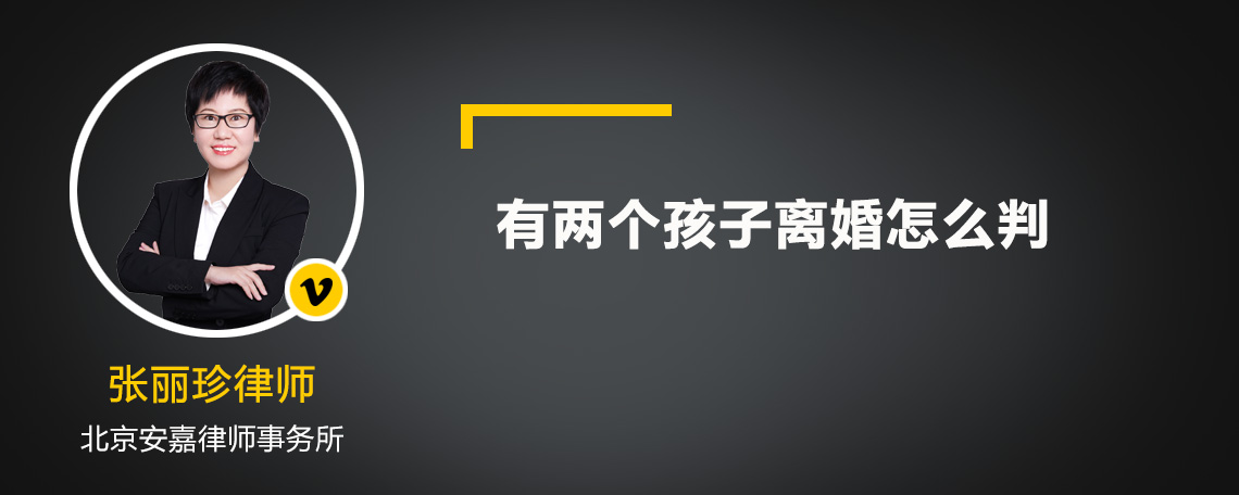 有兩個孩子離婚怎么判