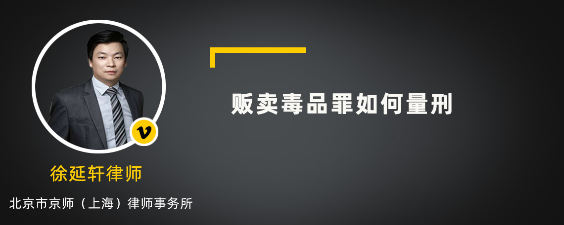 販賣毒品罪如何量刑