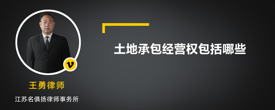 土地承包經(jīng)營(yíng)權(quán)包括哪些