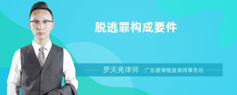 脫逃罪構(gòu)成要件