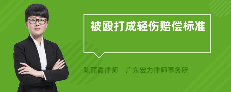 被毆打成輕傷賠償標(biāo)準(zhǔn)