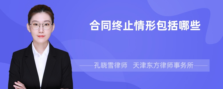 合同終止情形包括哪些