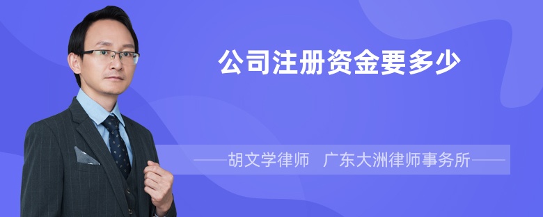 公司注冊(cè)資金要多少
