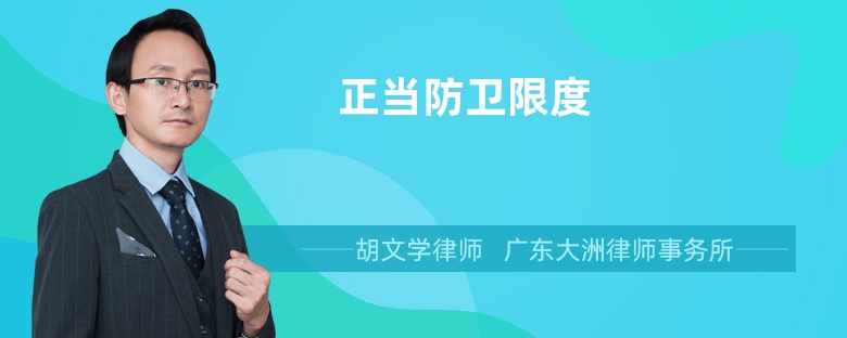 正當防衛(wèi)限度