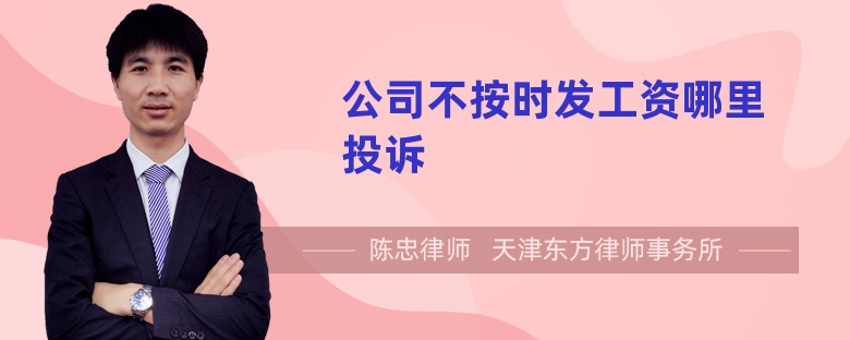 公司不按時(shí)發(fā)工資哪里投訴
