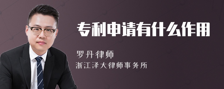 專利申請(qǐng)有什么作用