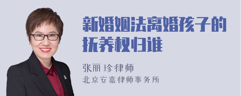 新婚姻法離婚孩子的撫養(yǎng)權(quán)歸誰