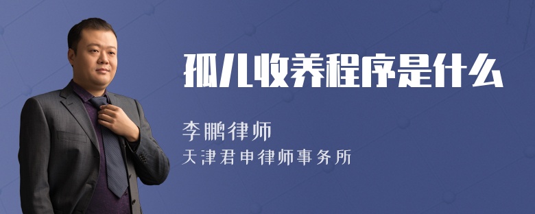 孤兒收養(yǎng)程序是什么
