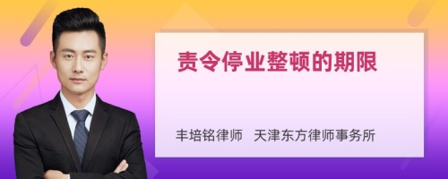 責令停業(yè)整頓的期限