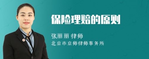 保險(xiǎn)理賠的原則