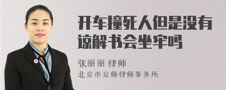 開(kāi)車(chē)撞死人但是沒(méi)有諒解書(shū)會(huì)坐牢嗎