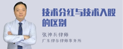 技术分红与技术入股的区别