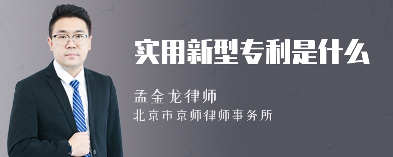 實用新型專利是什么