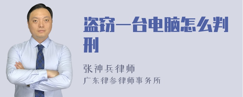 盜竊一臺電腦怎么判刑