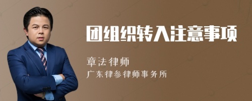 團(tuán)組織轉(zhuǎn)入注意事項(xiàng)