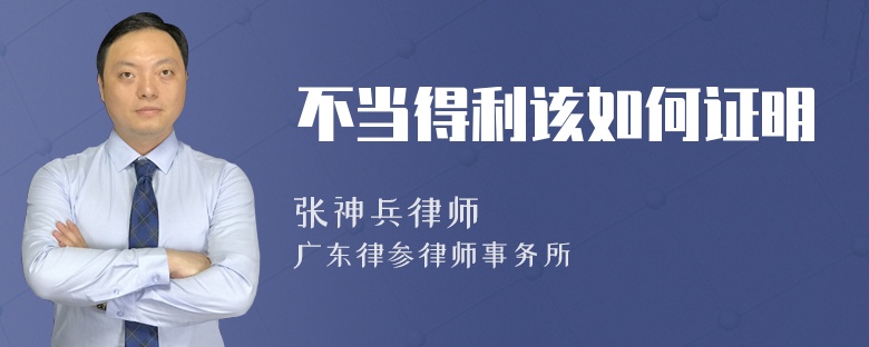 不當(dāng)?shù)美撊绾巫C明