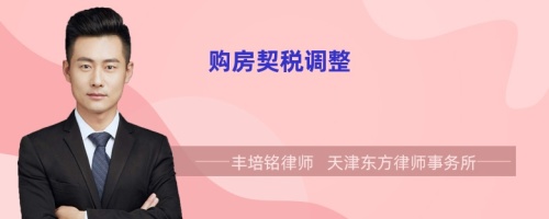 購房契稅調(diào)整