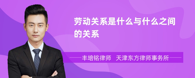 勞動關系是什么與什么之間的關系