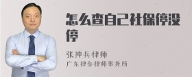 怎么查自己社保停没停