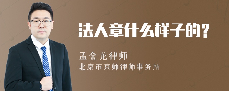 法人章什么樣子的？