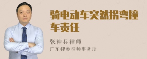 騎電動車突然拐彎撞車責(zé)任