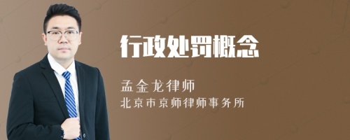 行政處罰概念