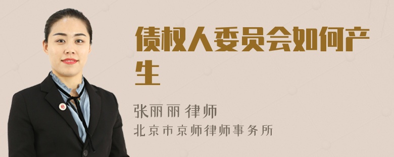 債權(quán)人委員會如何產(chǎn)生