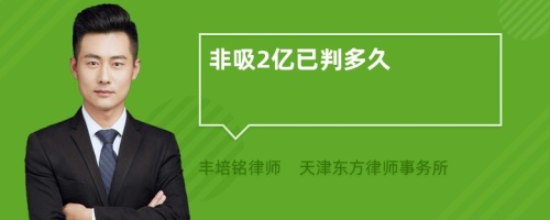 非吸2億已判多久