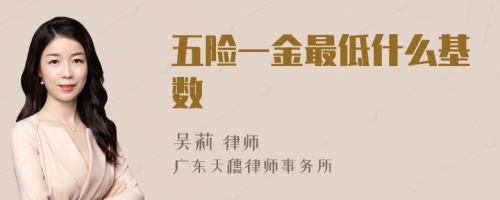 五險(xiǎn)一金最低什么基數(shù)