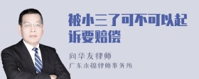 被小三了可不可以起訴要賠償