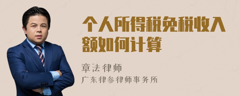 個人所得稅免稅收入額如何計算