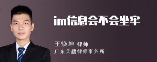 im信息會不會坐牢