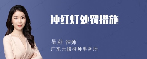 沖紅燈處罰措施