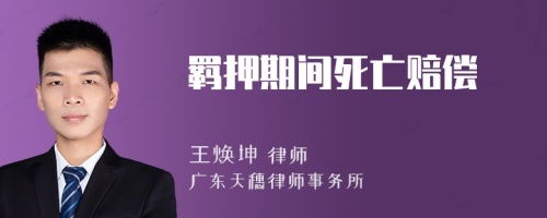 羈押期間死亡賠償