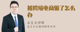 被跨境電商騙了怎么辦