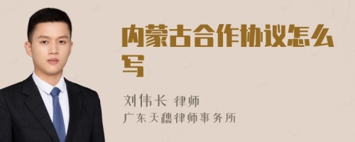 內(nèi)蒙古合作協(xié)議怎么寫