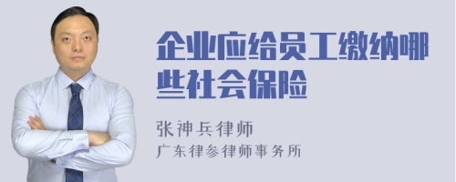 企業(yè)應(yīng)給員工繳納哪些社會保險
