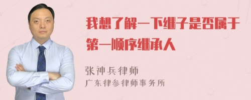 我想了解一下繼子是否屬于第一順序繼承人