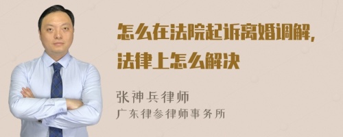 怎么在法院起訴離婚調(diào)解，法律上怎么解決