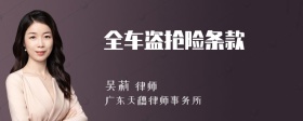 全車盜搶險條款