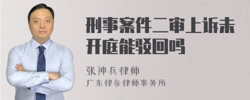 刑事案件二審上訴未開庭能駁回嗎