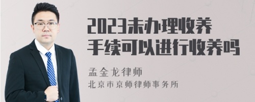 2023未辦理收養(yǎng)手續(xù)可以進行收養(yǎng)嗎