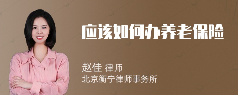 應(yīng)該如何辦養(yǎng)老保險