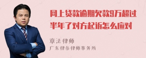 網(wǎng)上貸款逾期欠款9萬超過半年了對方起訴怎么應(yīng)對