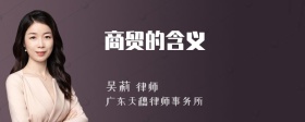 商貿(mào)的含義