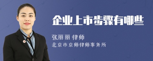 企業(yè)上市步驟有哪些