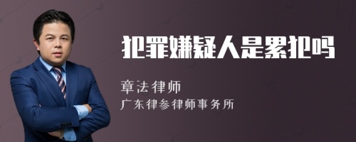 犯罪嫌疑人是累犯嗎