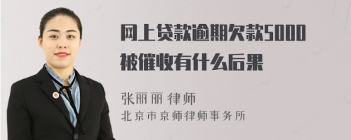 網(wǎng)上貸款逾期欠款5000被催收有什么后果