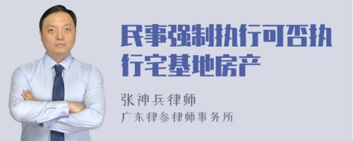 民事強(qiáng)制執(zhí)行可否執(zhí)行宅基地房產(chǎn)